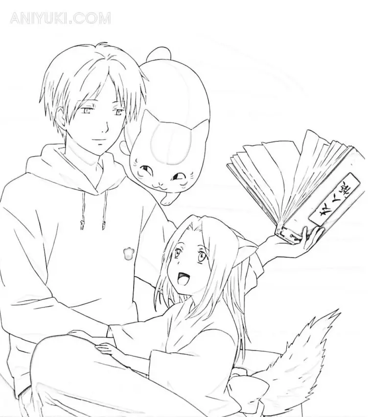 Desenhos de Natsume Yuujinchou Para Colorir 31