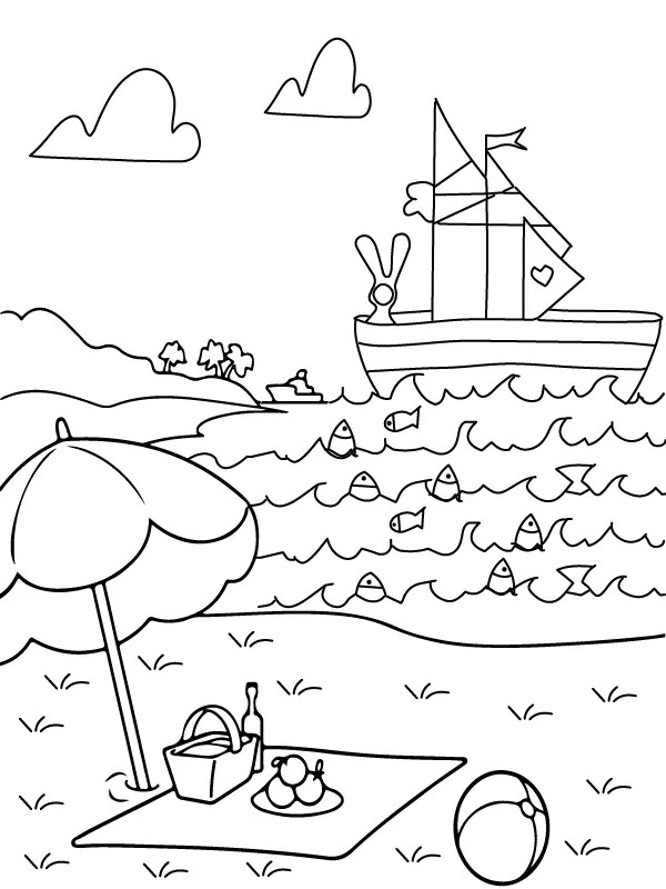 Natural Scenery Coloring Pages 15