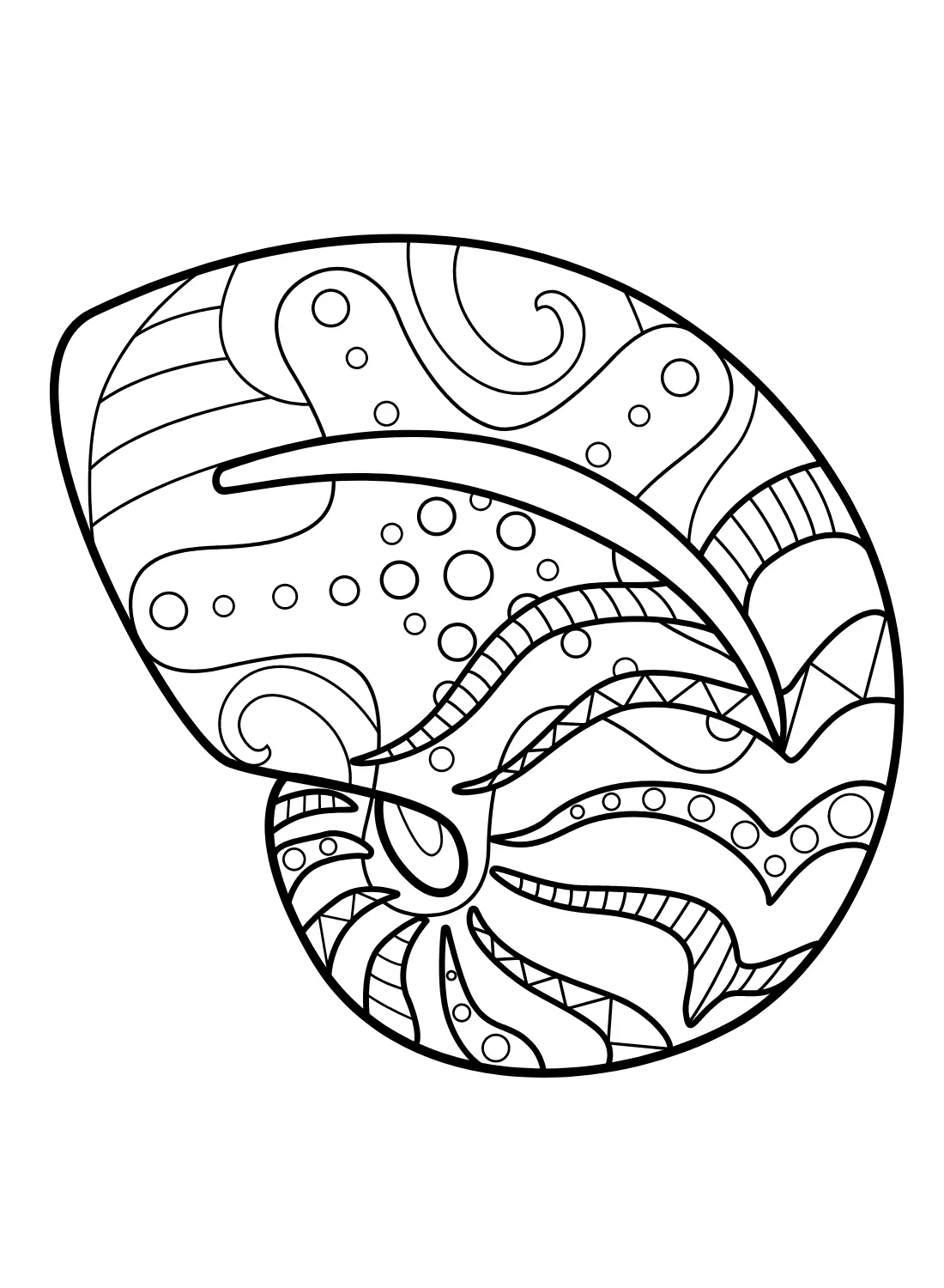 Nautilus Para Colorear 5