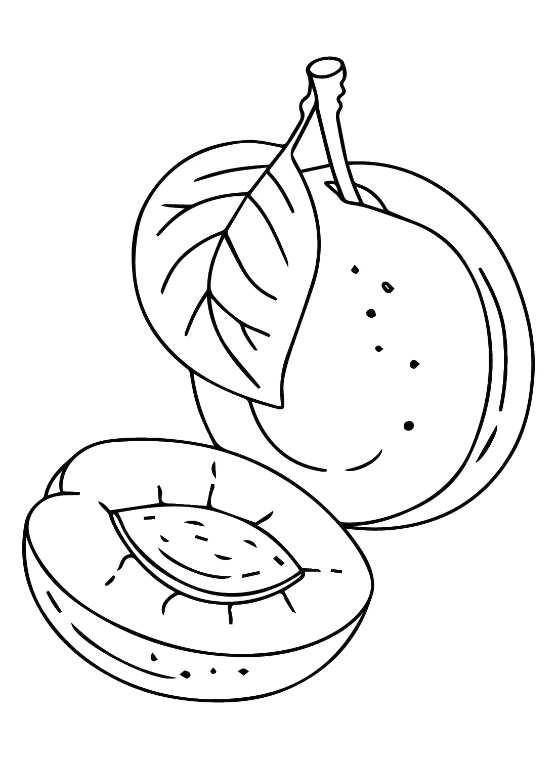 Desenhos de Nectarina Para Colorir 1