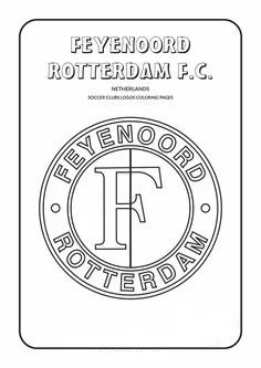 Desenhos de Logotipos Da Equipe Da Eredivisie Da Holanda Para Colorir