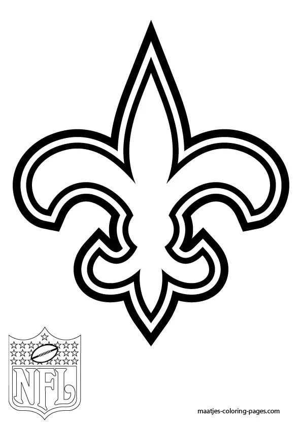 New Orleans Saints Para Colorir 11