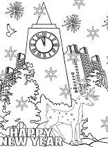 Neujahrs Ausmalbilder 107
