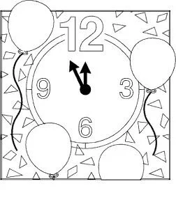 Neujahrs Ausmalbilder 138