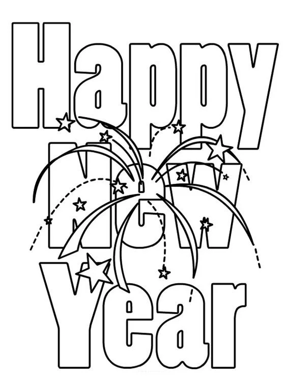 New Years Coloring Pages 175