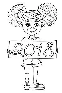 Ano Nuevo Para Colorear 190