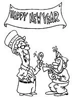 New Years Coloring Pages 26