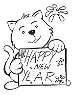 New Years Coloring Pages 31