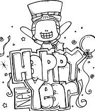 New Years Coloring Pages 41