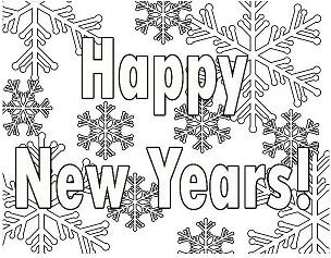 Neujahrs Ausmalbilder 72