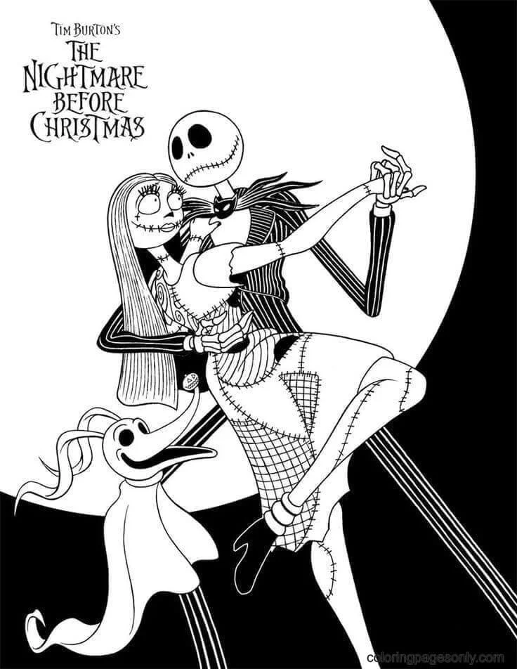 Nightmare Before Christmas Coloring Pages 39