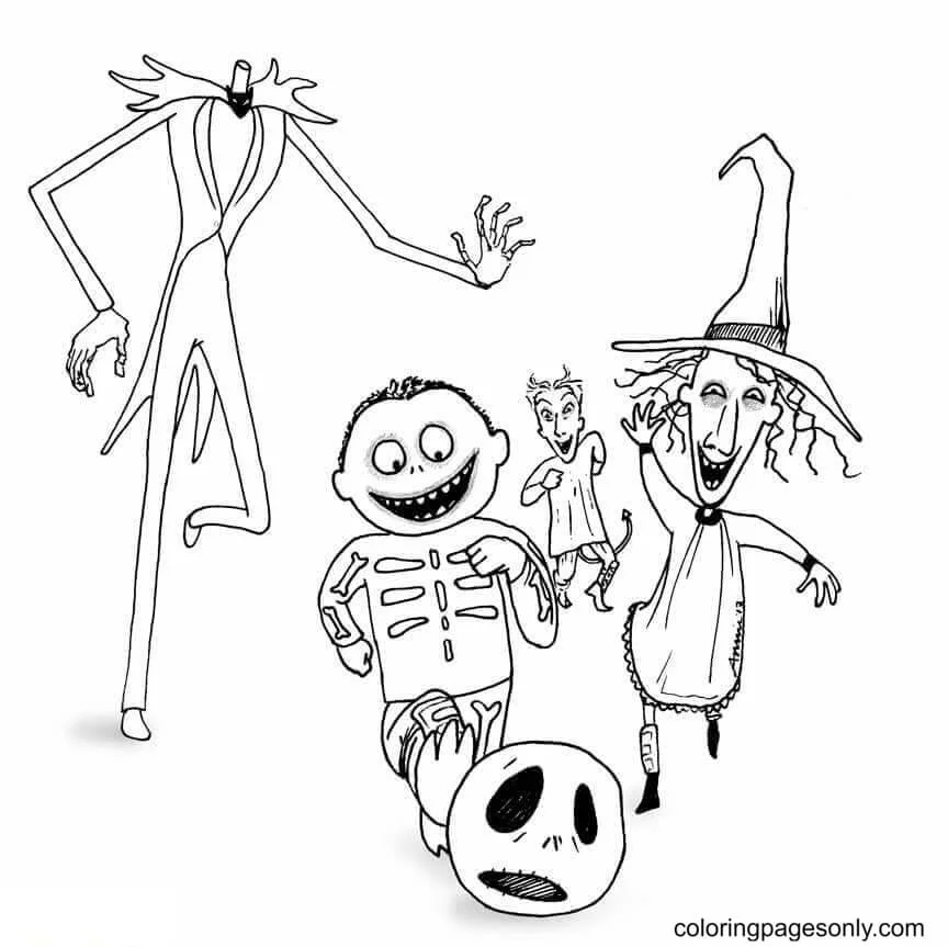 Nightmare Before Christmas Coloring Pages 53