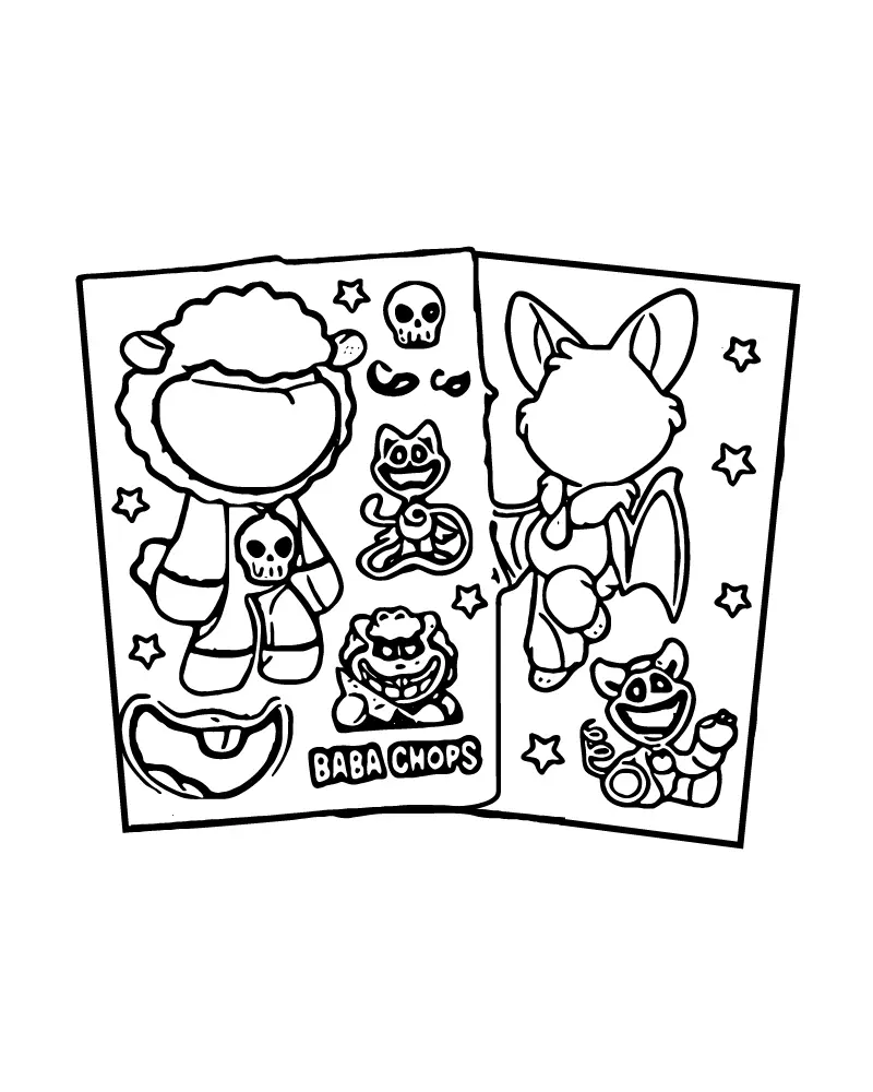 Nightmare Critters Coloring Pages 12