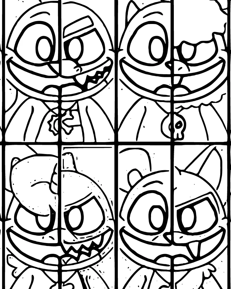 Nightmare Critters Coloring Pages 15