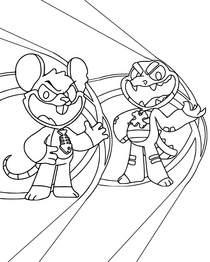 Nightmare Critters Coloring Pages 7