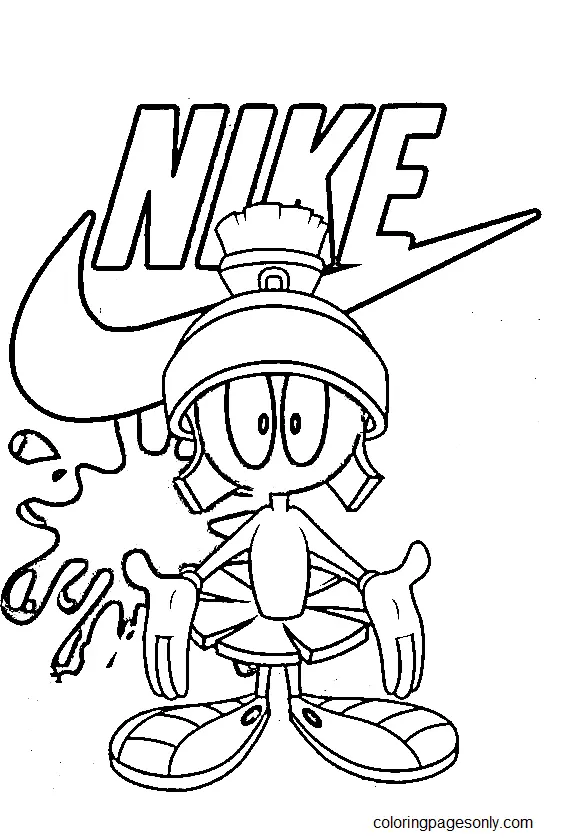 Desenhos de Nike Para Colorir 18