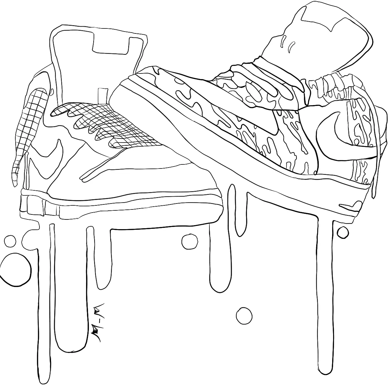 Desenhos de Nike Para Colorir 21