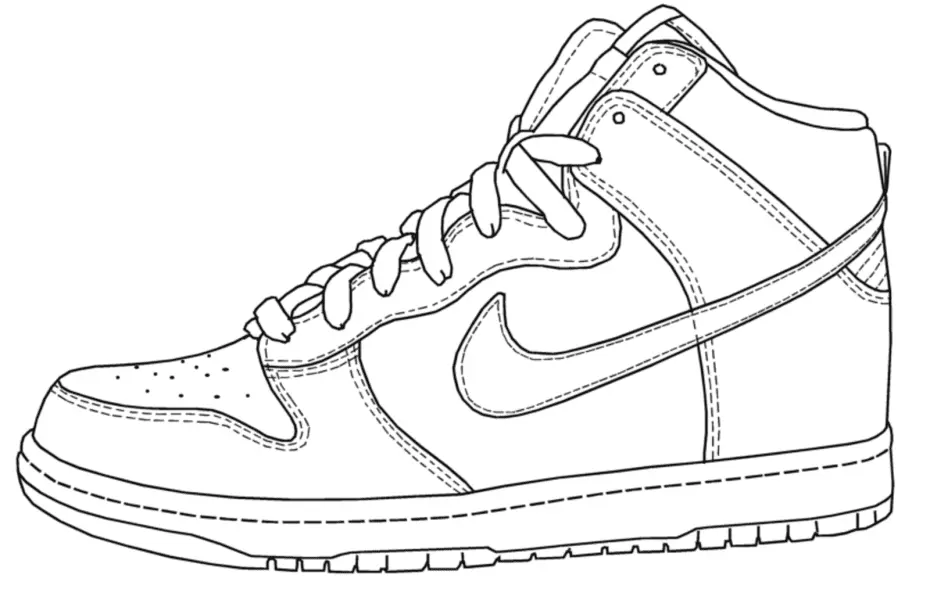 Desenhos de Nike Para Colorir 3