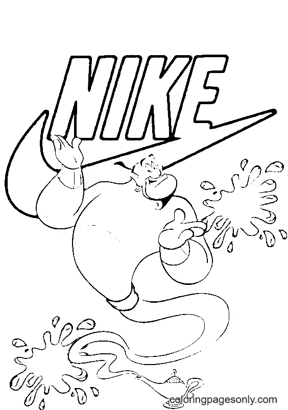 Desenhos de Nike Para Colorir 45