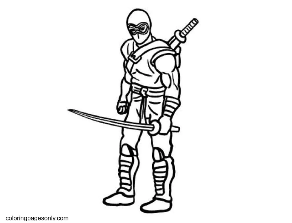 Ninja Coloring Pages 1