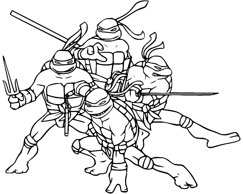 Ninja Coloring Pages 17