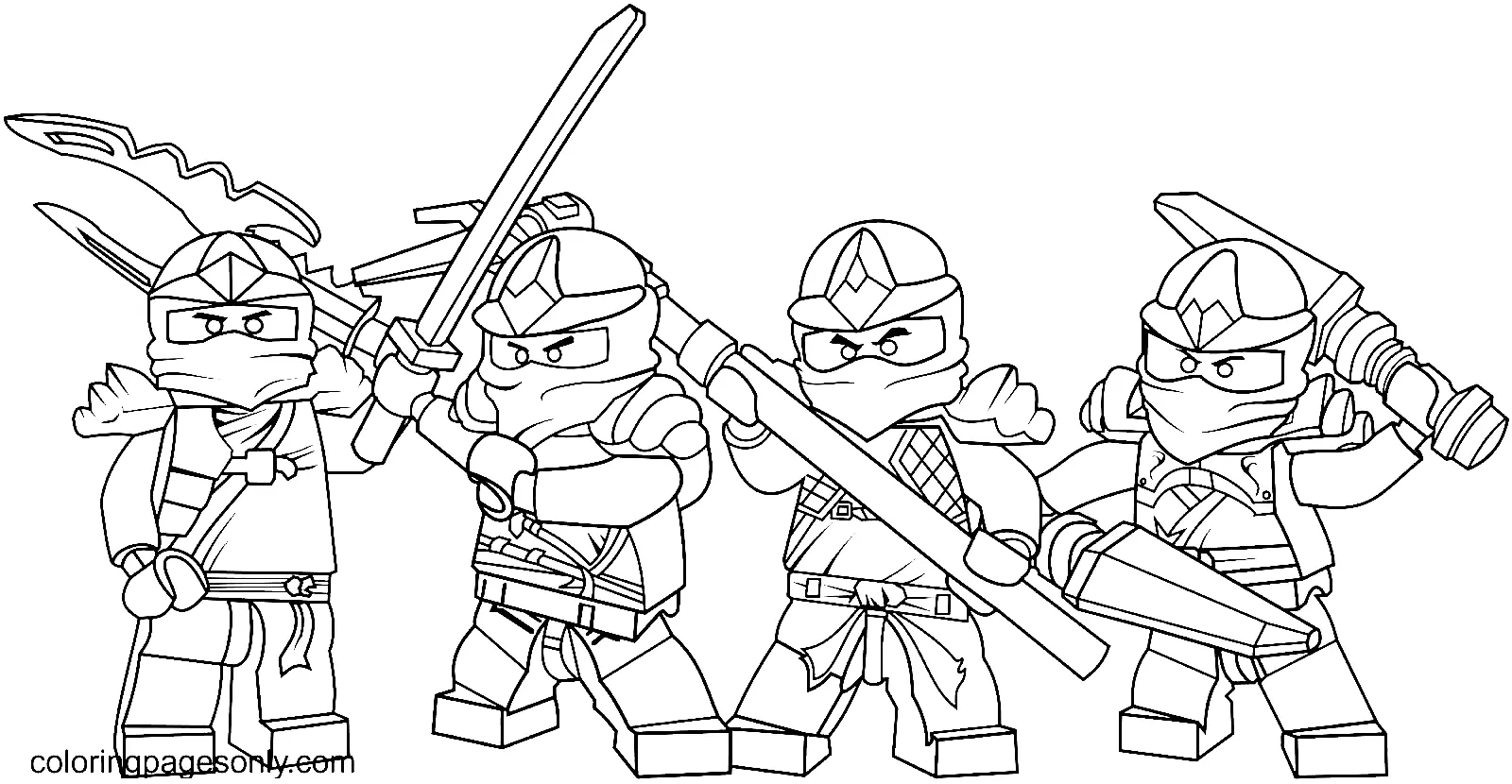 Desenhos de Ninja Para Colorir