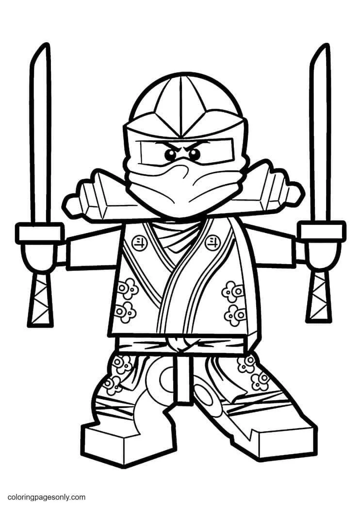 Ninja Coloring Pages 6