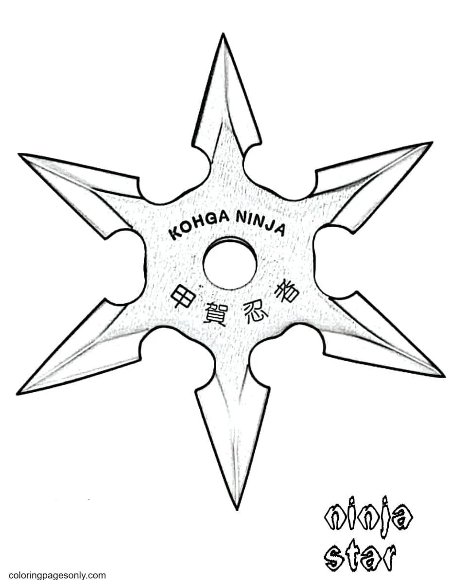 Ninja Coloring Pages 9