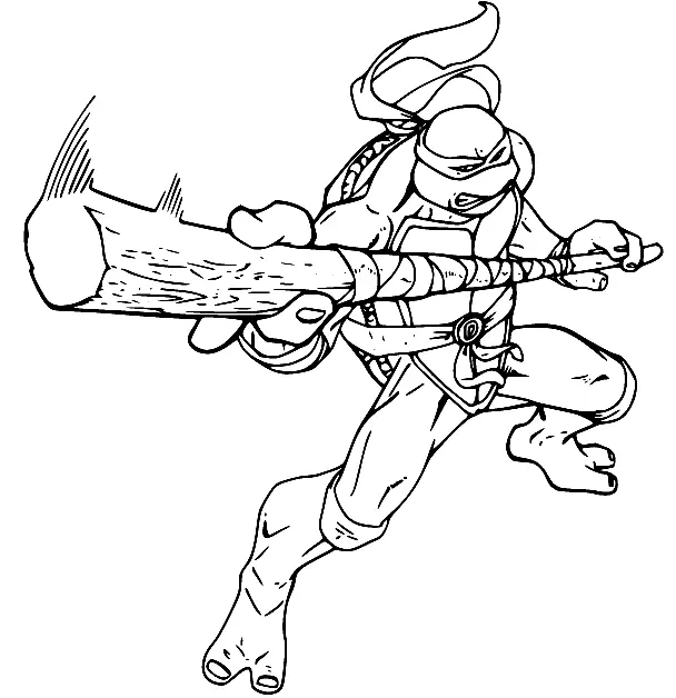 Ninja Turtles Coloring Pages 100
