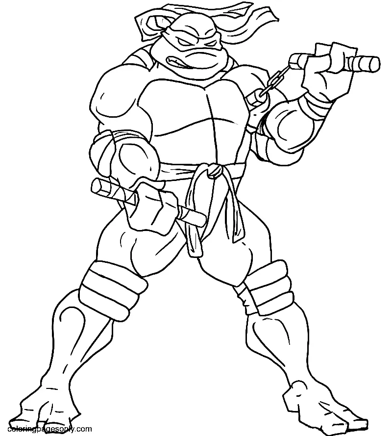 Ninja Turtles Coloring Pages 27