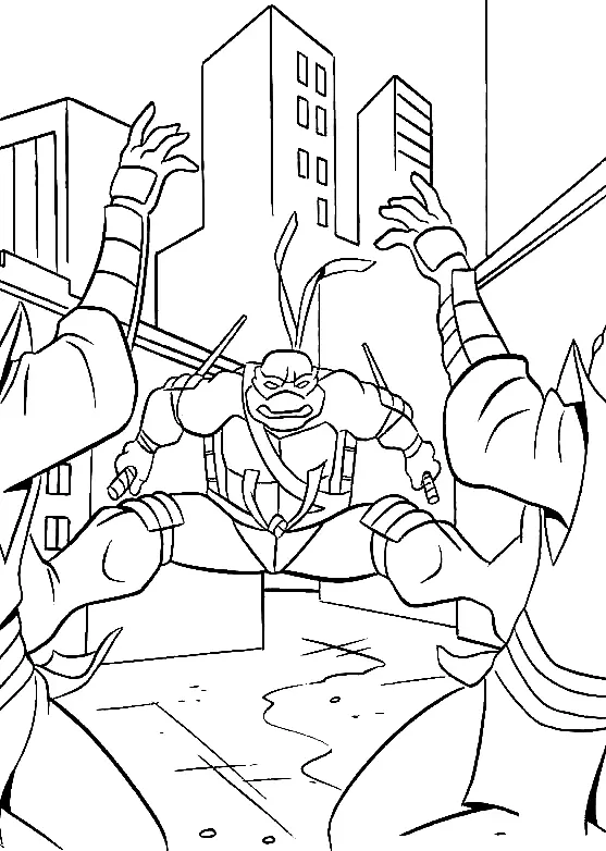 Ninja Turtles Coloring Pages 31