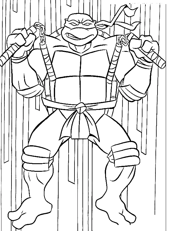 Ninja Turtles Coloring Pages 32