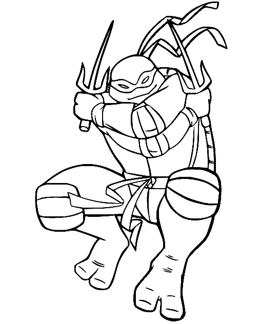 Ninja Turtles Coloring Pages 48