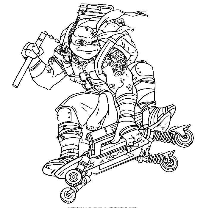 Desenhos de Tartarugas ninjas Para Colorir 57