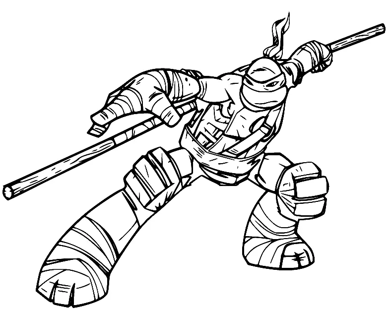 Ninja Turtles Coloring Pages 88