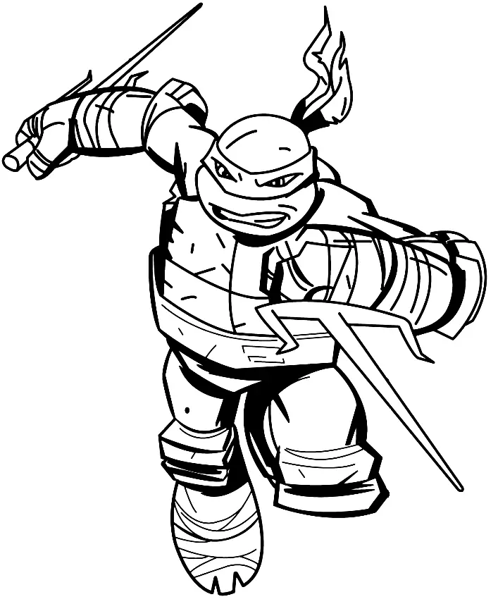 Ninja Turtles Coloring Pages 94