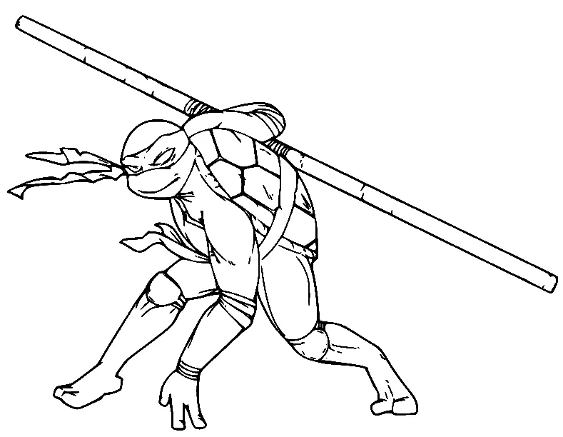 Ninja Turtles Coloring Pages 96