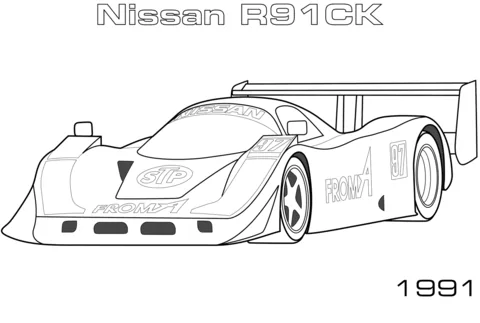 Nissan Para Colorir 1