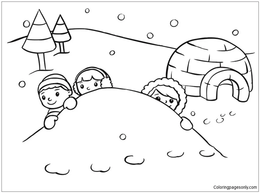 North and South poles Coloring Pages 3