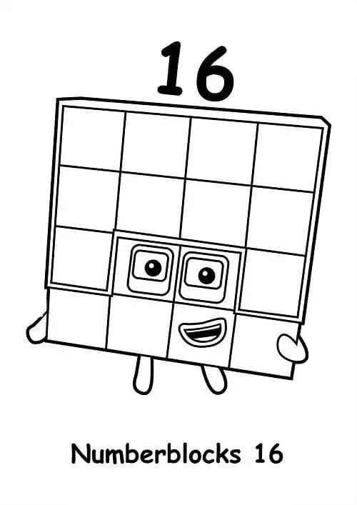 Desenhos de Numberblocks Para Colorir 10