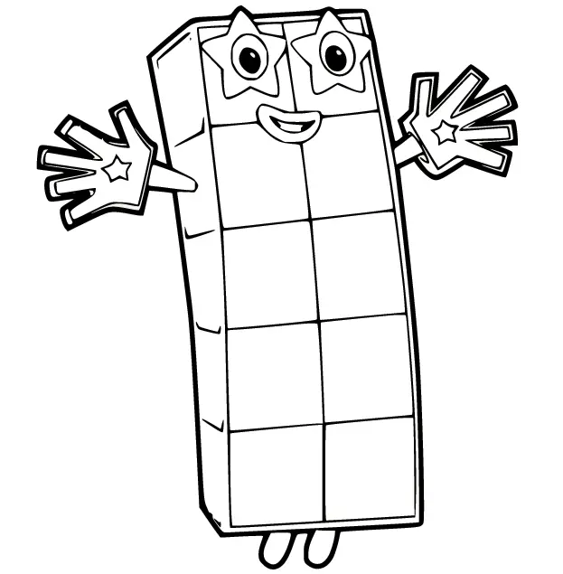 Desenhos de Numberblocks Para Colorir 12