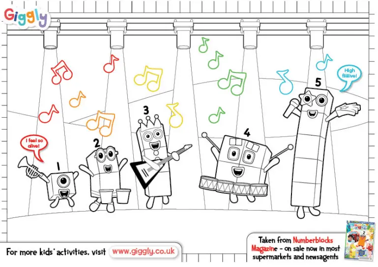 Desenhos de Numberblocks Para Colorir 15