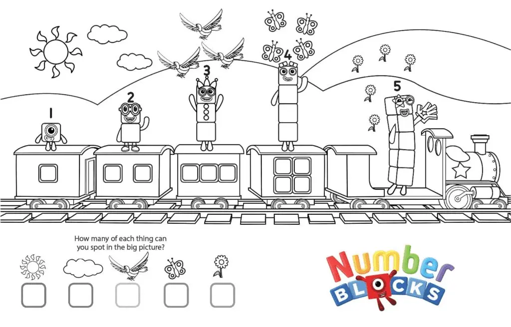 Desenhos de Numberblocks Para Colorir 19