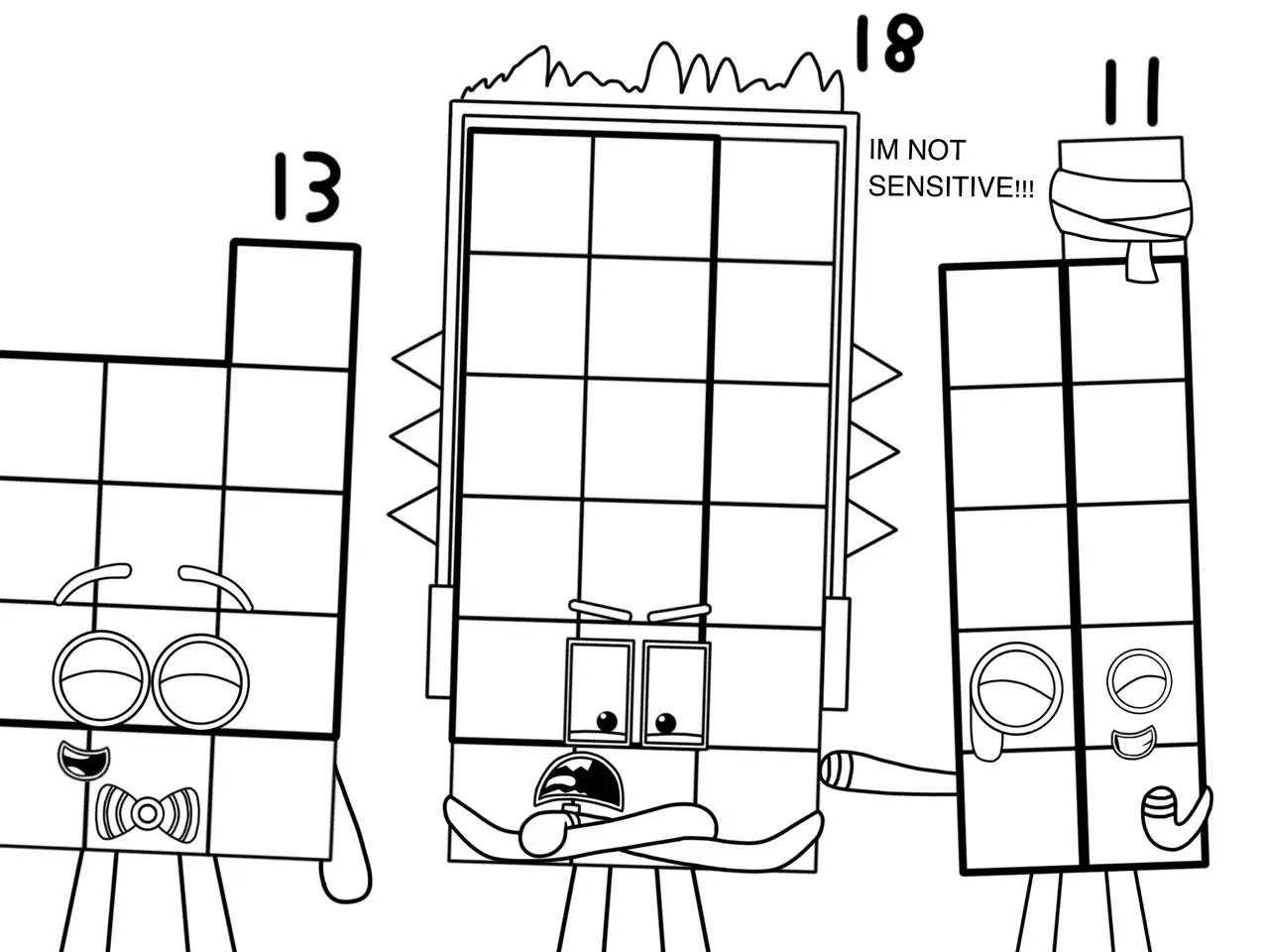 Desenhos de Numberblocks Para Colorir 2