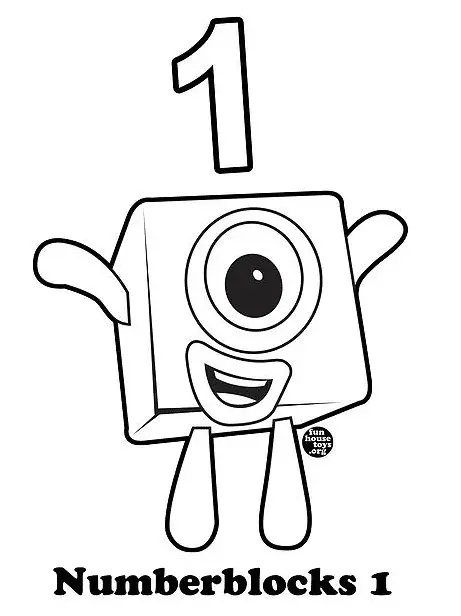 Desenhos de Numberblocks Para Colorir 26