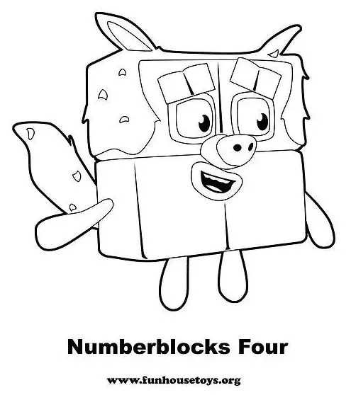 Desenhos de Numberblocks Para Colorir 27