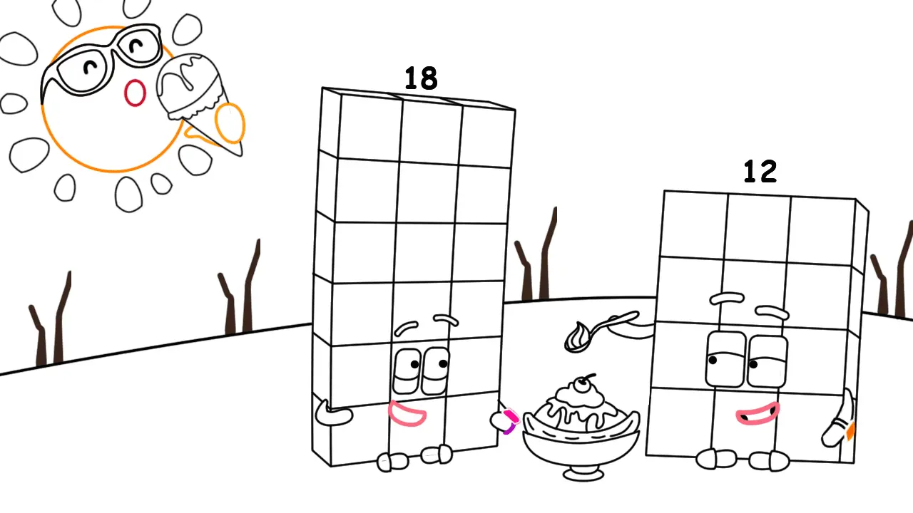 Desenhos de Numberblocks Para Colorir 4