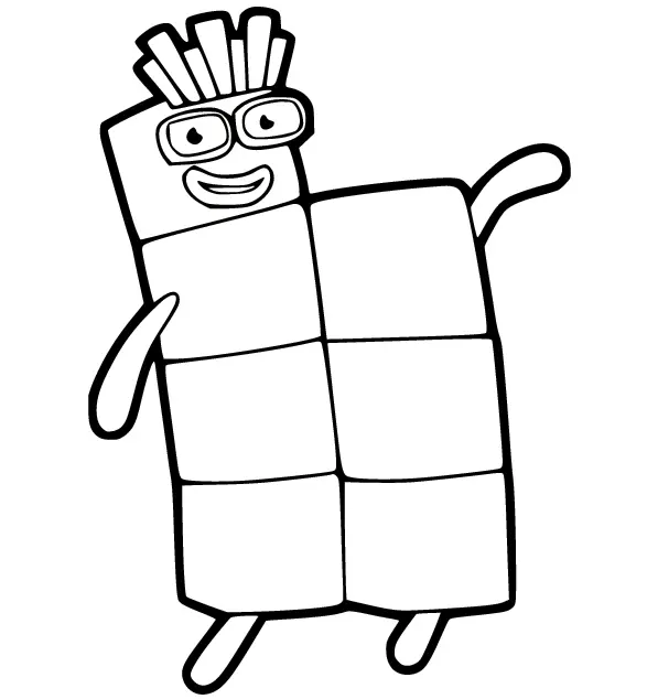 Desenhos de Numberblocks Para Colorir 40