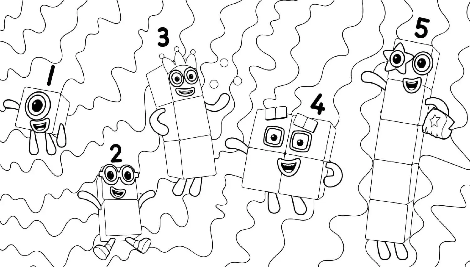 Desenhos de Numberblocks Para Colorir 41