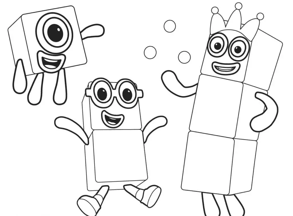 Desenhos de Numberblocks Para Colorir 45